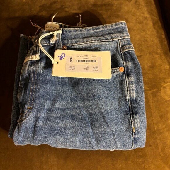 Closed Milo Mid Blue Jeans Frayed Hem Size 29 - NWT